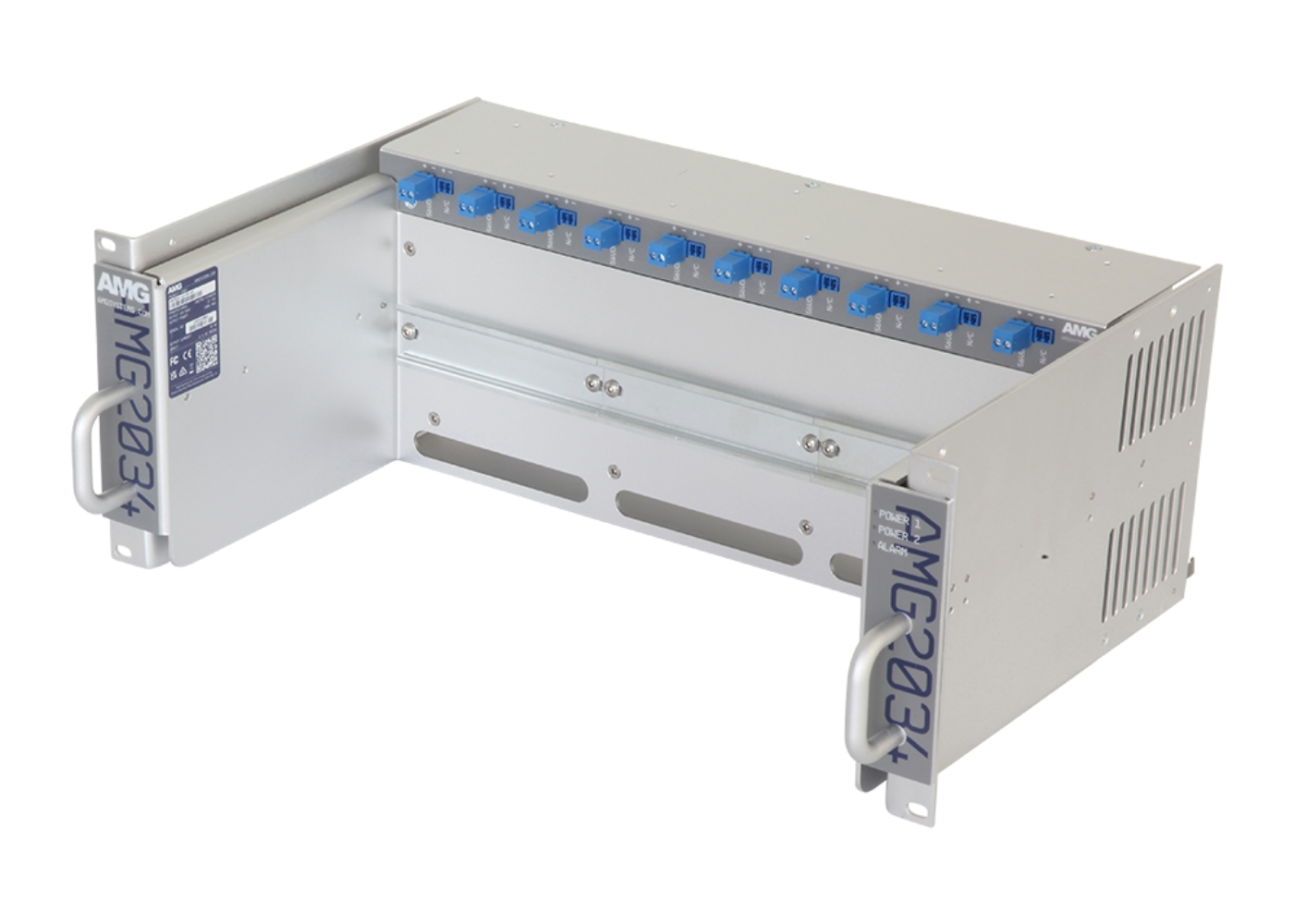 20065276 Rackchassis voor AMG DIN-railunits, dubbele 56VDC-uitgang, 4U