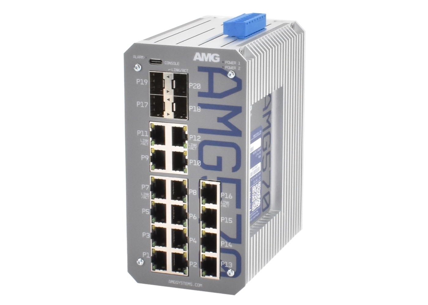 20065283 Industriële managed switch met 20 poorten, voorzien van 16x 10/100/1000TX, 2x 100M/1G SFP, 2x 100M/1G/2.5G SFP-poorten