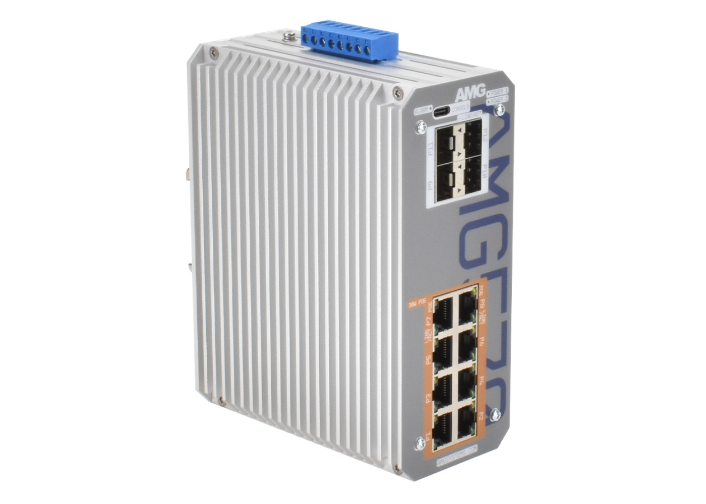 20065286 Industriële managed switch met 8x 10/100/1000TX (8x 30W PoE), 2x 100M/1G SFP, 2x 100M/1G/2.5G SFP poorten