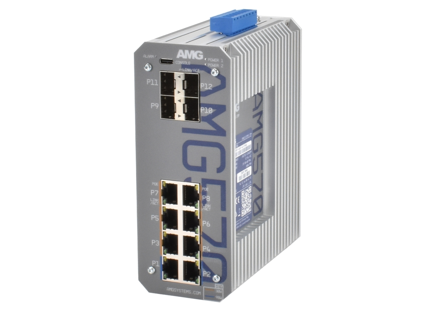 20065287 Industriële managed switch met 8x 10/100/1000TX (2x 90W 6x 30W PoE), 2x 100M/1G SFP, 2x 100M/1G/2.5G SFP poorten