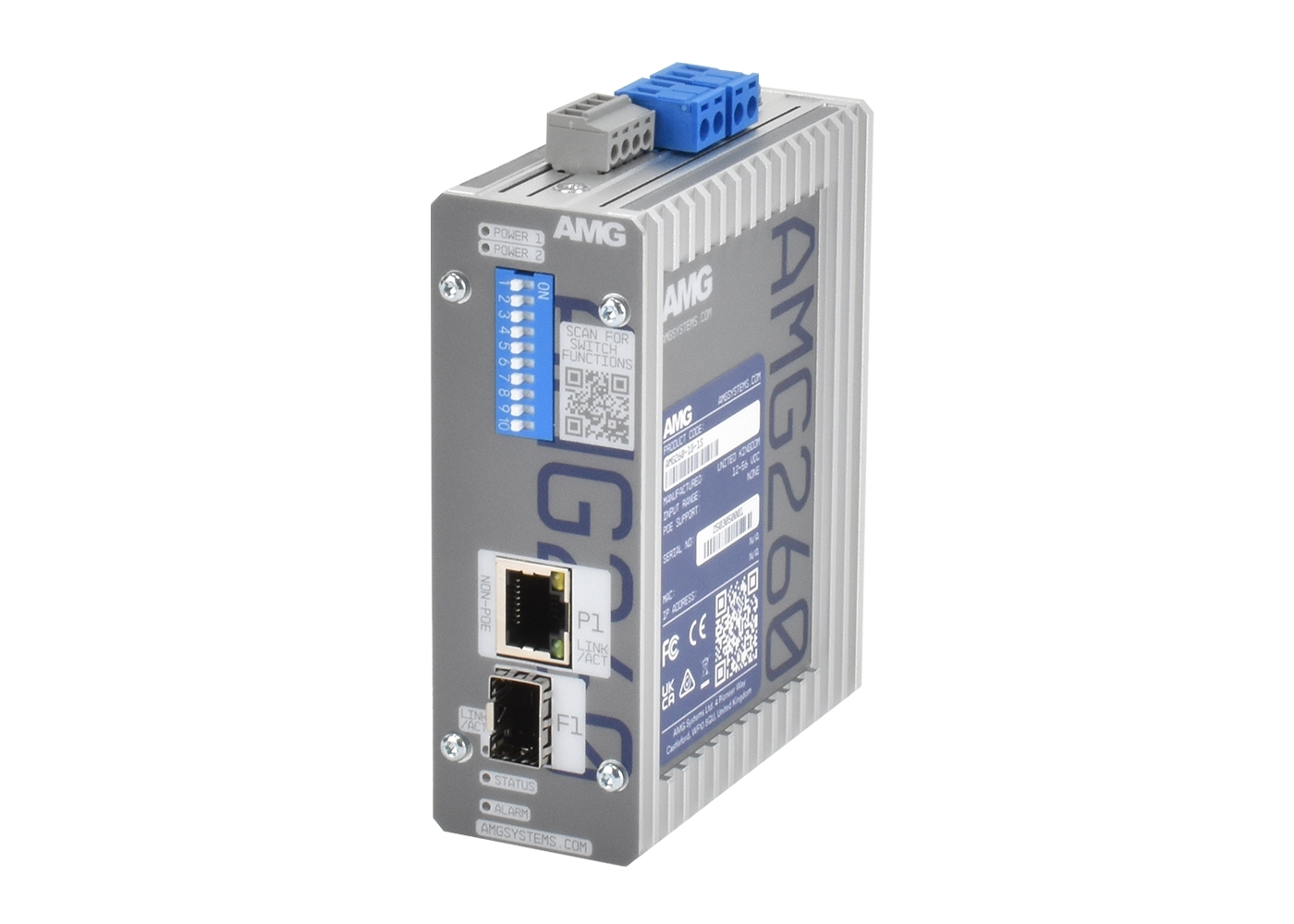 20065393 Industriële mediaconverter 1xGbE RJ45/1xSFP, -40/+75°C, DC-ingang