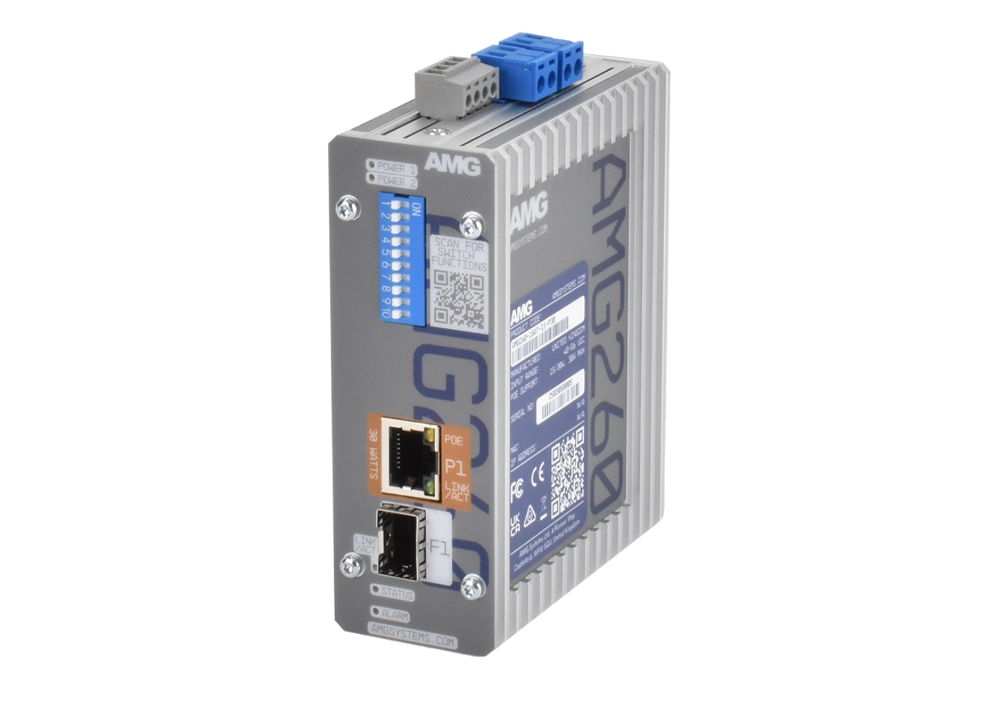 20065395 Industriële PoE-mediaconverter 1xGbE 30W PoE/1xSFP, -40/+75°C