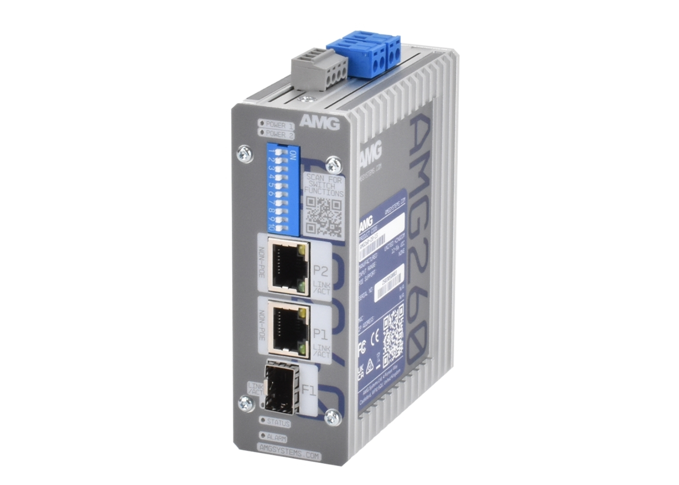 20065397 2+1 Industriële Media Converter 2xGbE RJ45/1xSFP, -40/+75°C