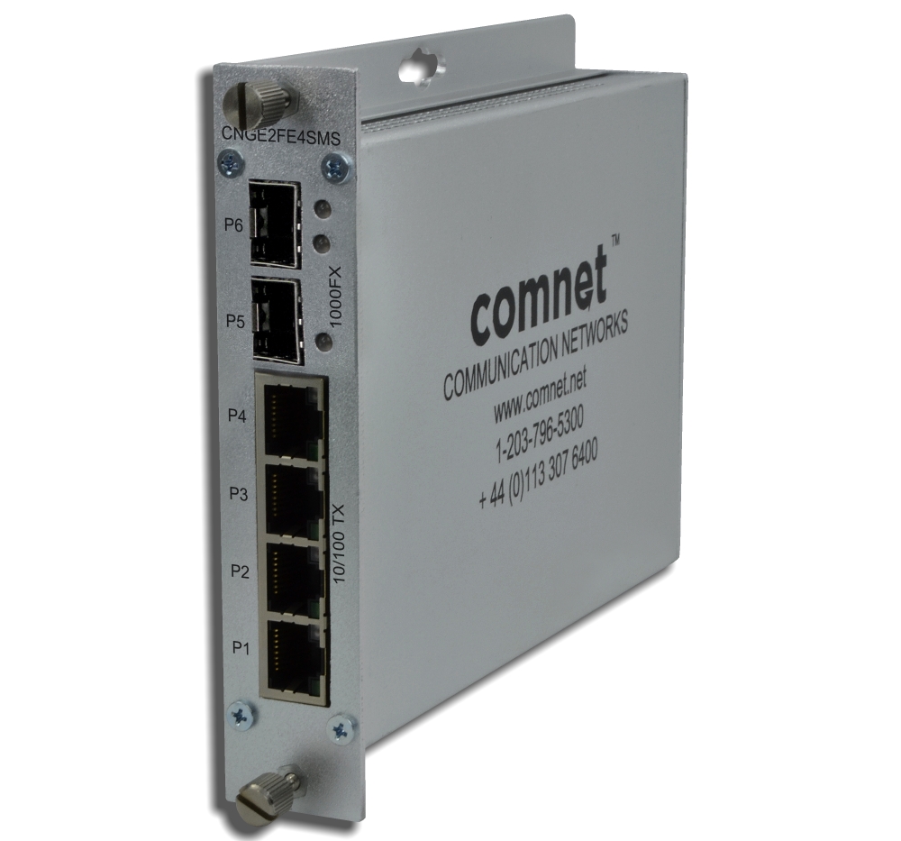 24084 Industriële 6 poorts self managed Ethernet switch, PoE+