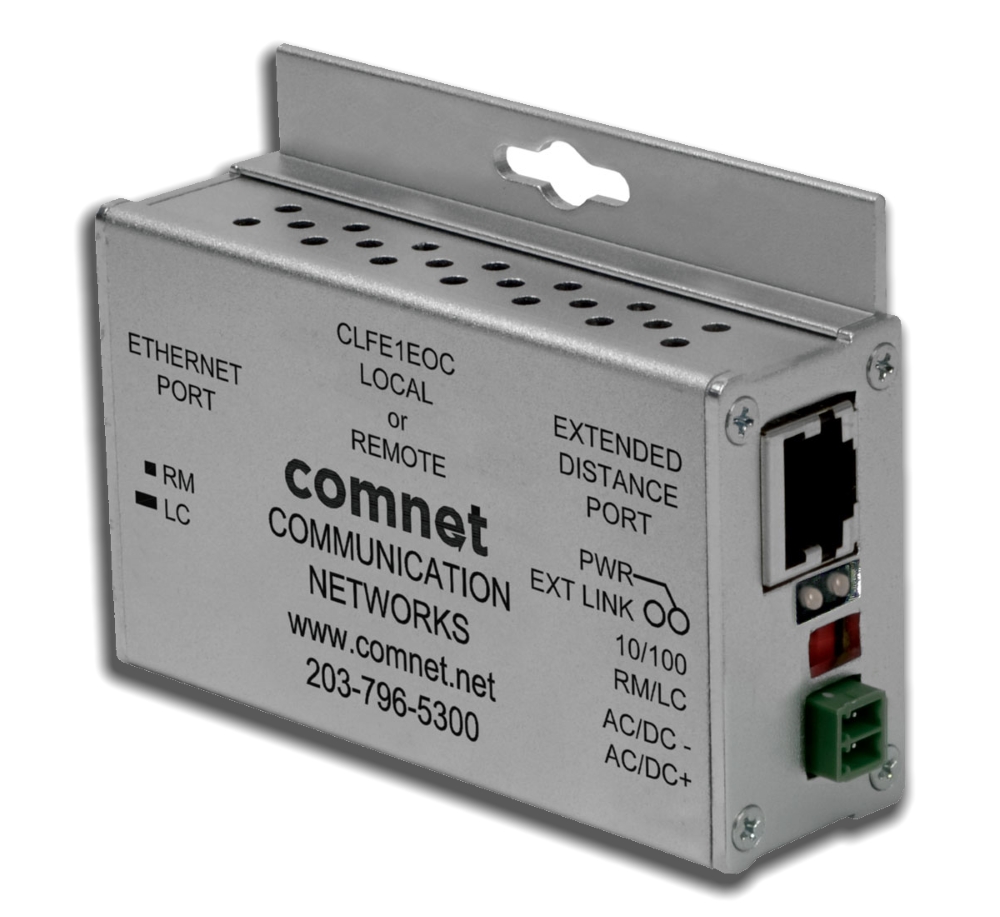 16645 1-Kanaals Ethernet over Coax met 15.4W PoE pass-through
