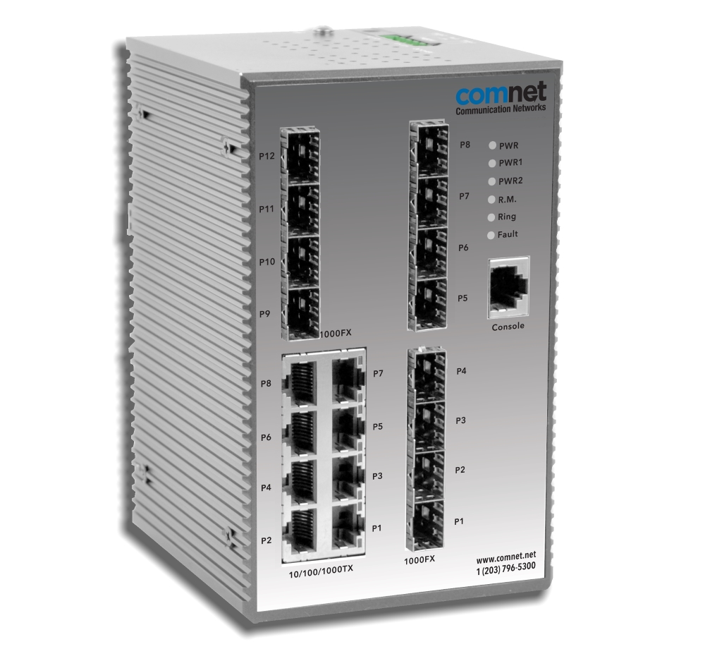 25018 Industriële 20 poorts managed Ethernet switch