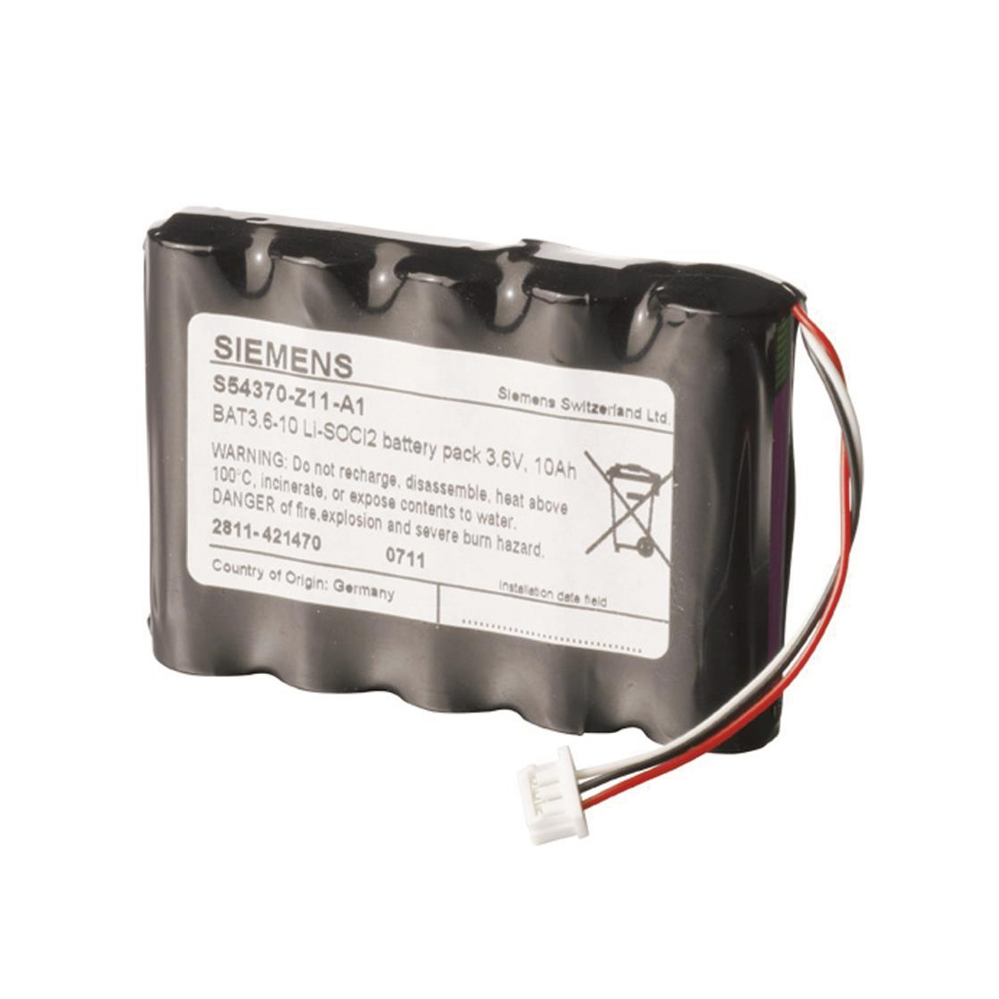 3001155 Batterij pack 3.6V 10Ah