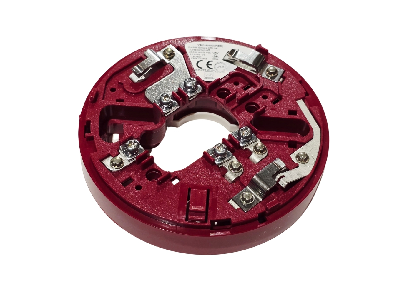 30042532 Montagesokkel, rood,  voor muursirene CHQ-WS2 en CHQ-WSB2