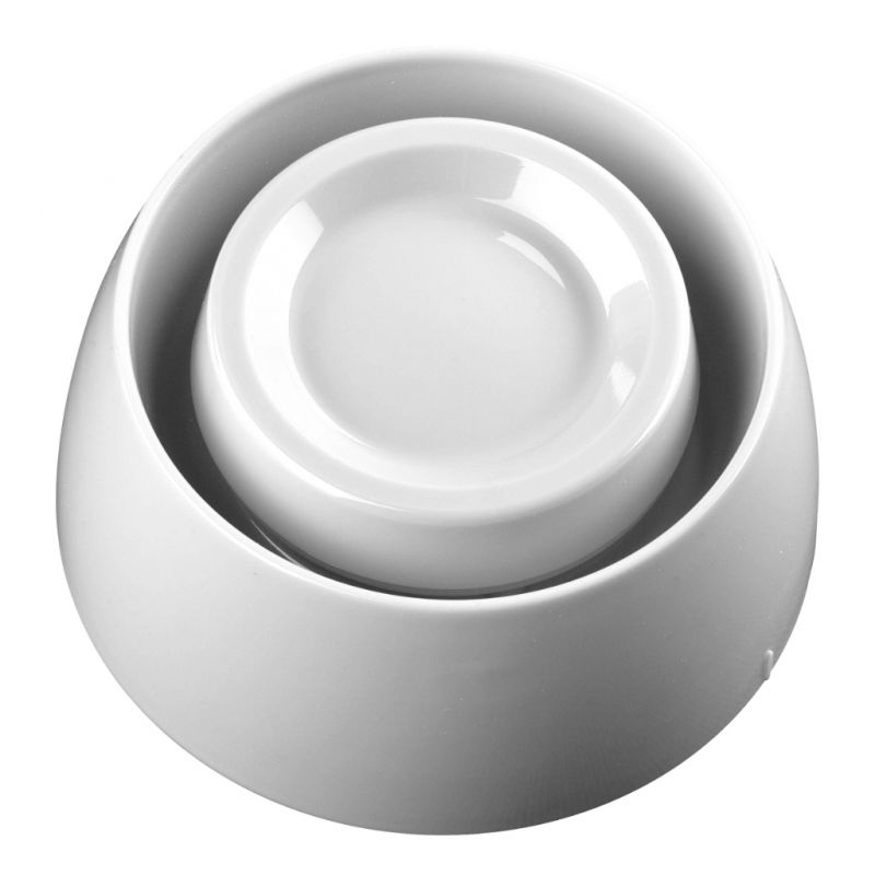 30050087 Alarmgever, ingebouwde isolator, zonder basis, kunststof wit