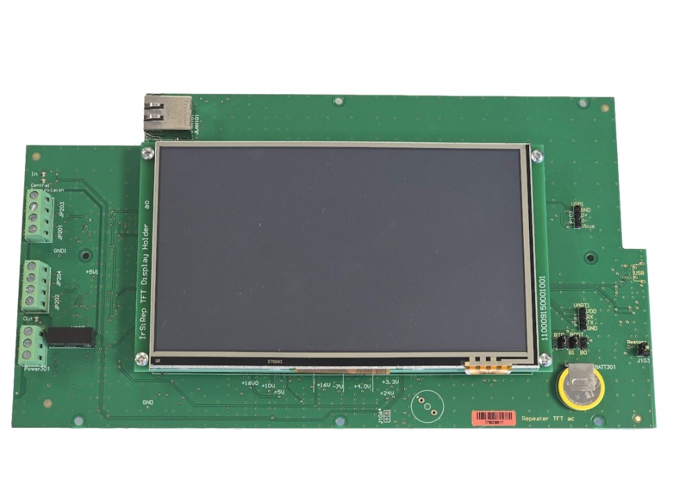30050098 Nevenpaneel TFT hoofdprint inclusief micro processor en TFT scherm
