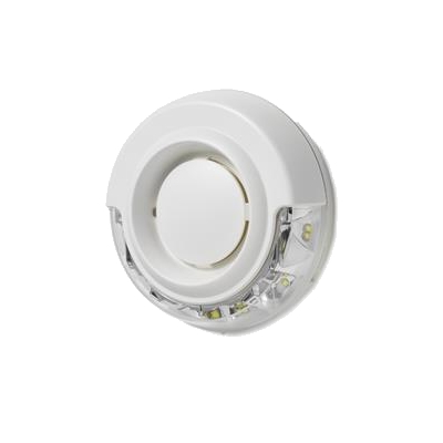 31000009 Witte alarmgever, wit flitslicht