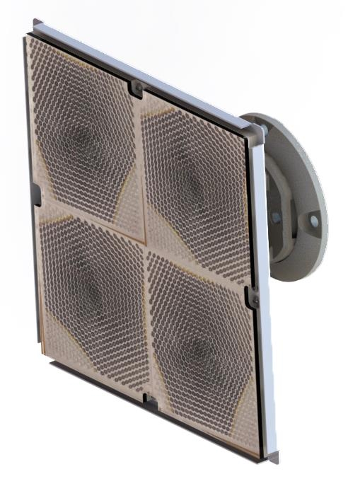 31000161 Reflectorhouder voor 4 reflectoren (lange afstand)