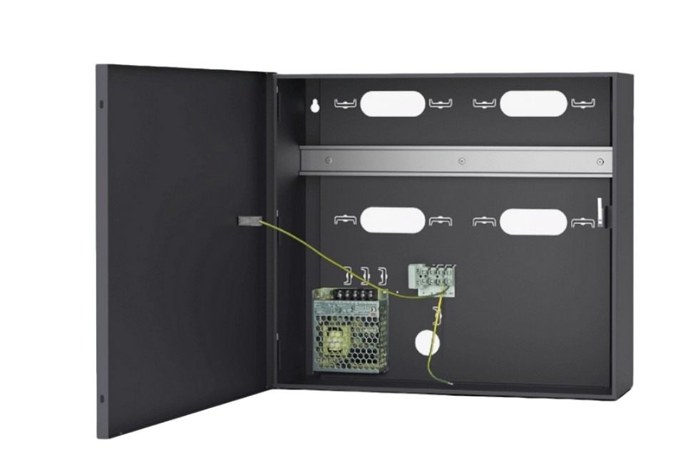 40011104 Metalen behuizing + 24 VDC/2,2A voor RACS5 modules op DIN-rail, plaats voor 17 Ah batterij