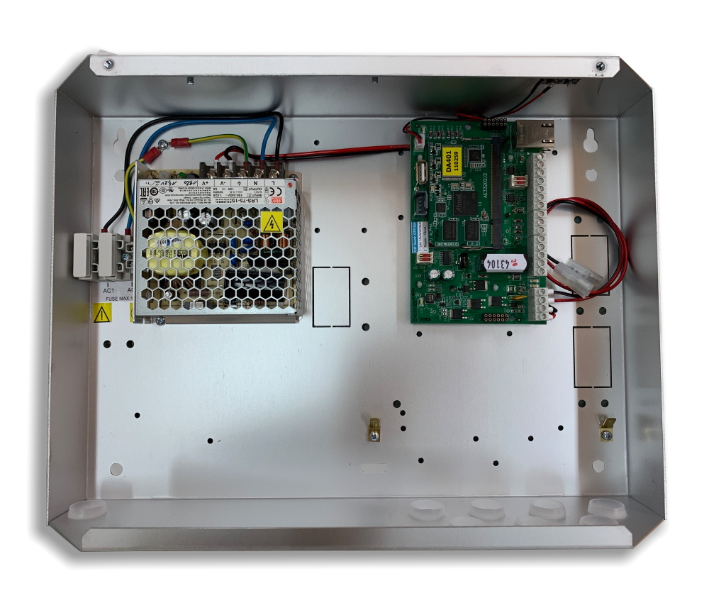 40014003 DA-400 Centrale in behuizing met 5A voeding voor maximum 2 lezers / 1 deur