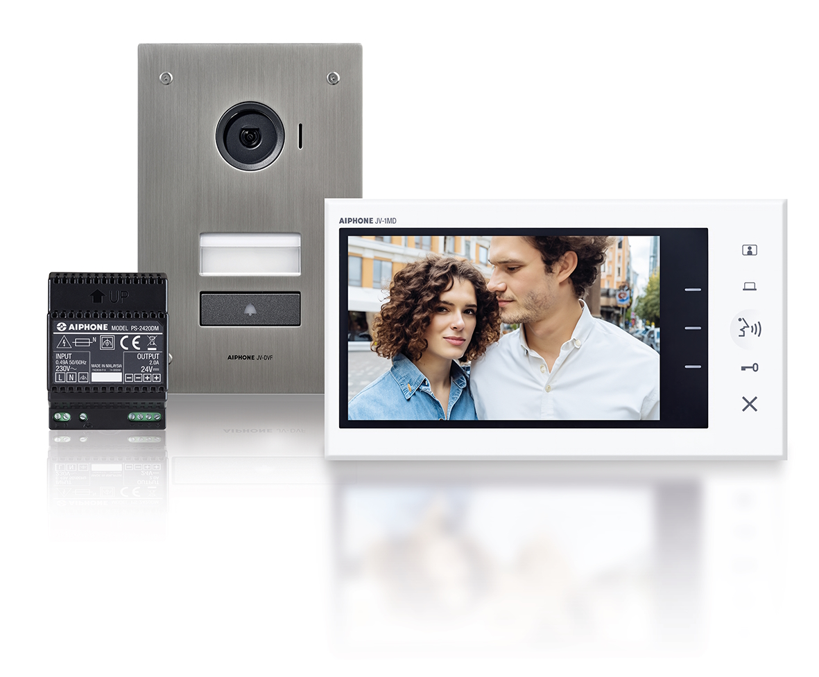 40020149 Videokit met 7" binnenpost en inbouwdeurpost, Antivandaal