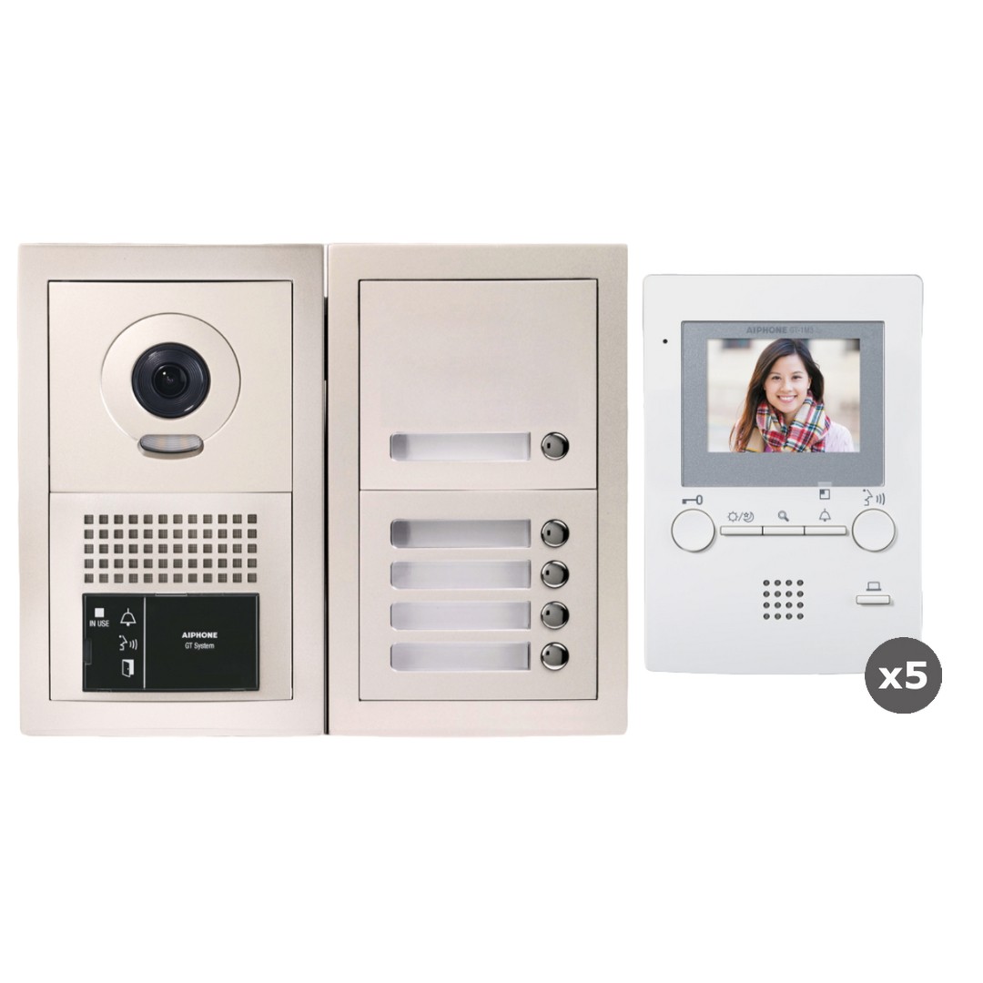 40020152 Voorgeprogrameerde VideofonieKit 5 appartementen
