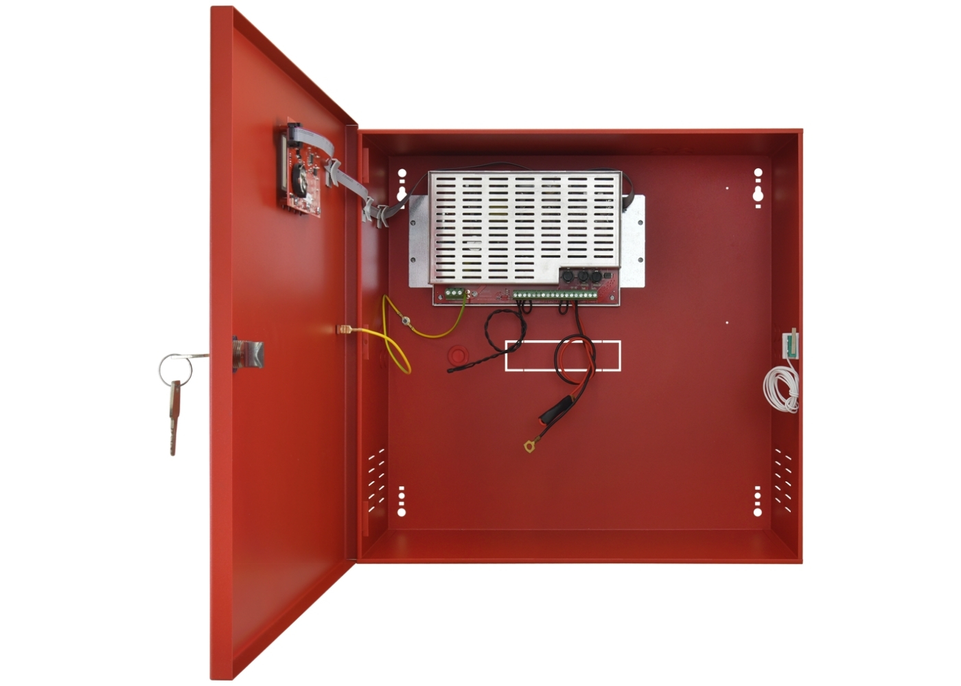 40060048 EN54-4 Voeding 27,6Vdc/5 A 2x40Ah met LCD
