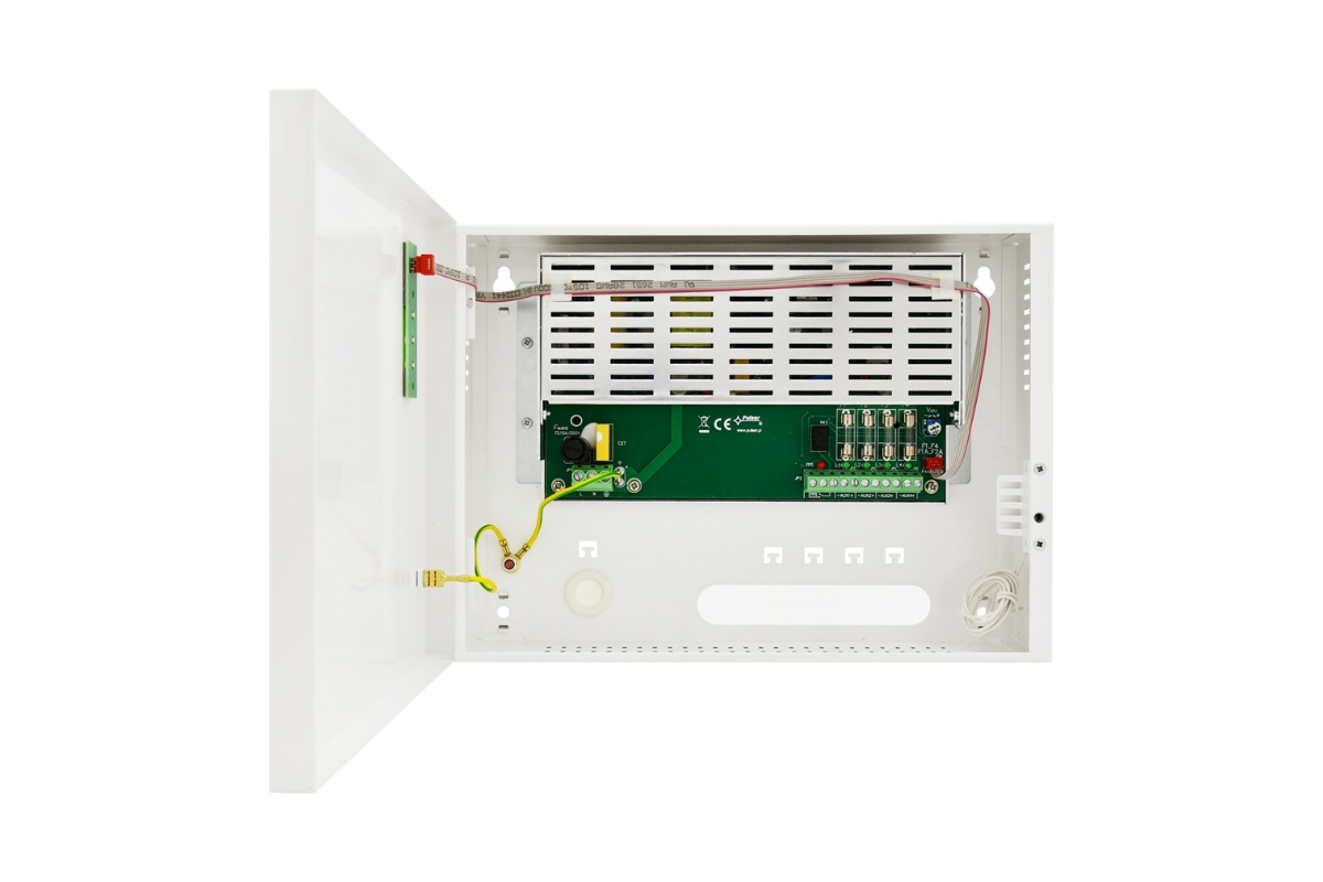 40060049 Gestabiliseerde CCTV voeding, 12 Vdc / 4x 1 A