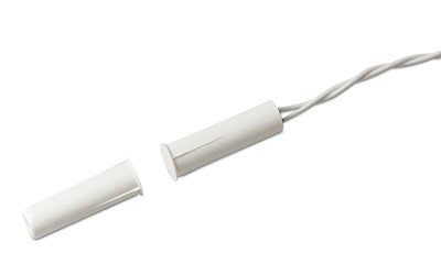 17229 Inbouw magneetcontact, wit, kunststof, 2m kabel, NC