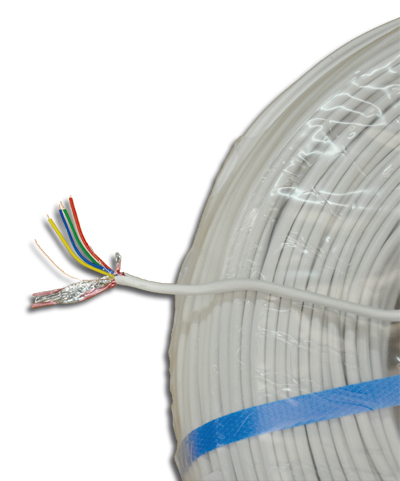 C03304 Kabelrol : 200 meter, wit Y(st)Y Dca-s3,d2,a3  4x0,5 mm