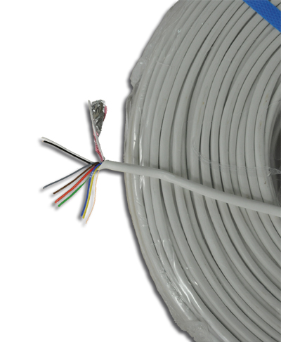 C03308 Kabelrol : 200 meter, wit Y(st)Y Dca-s3,d2,a3  8x0,5 mm