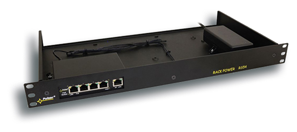 6000063 Pulsar 5-poort switch 10/100 4x PoE 19" behuizing